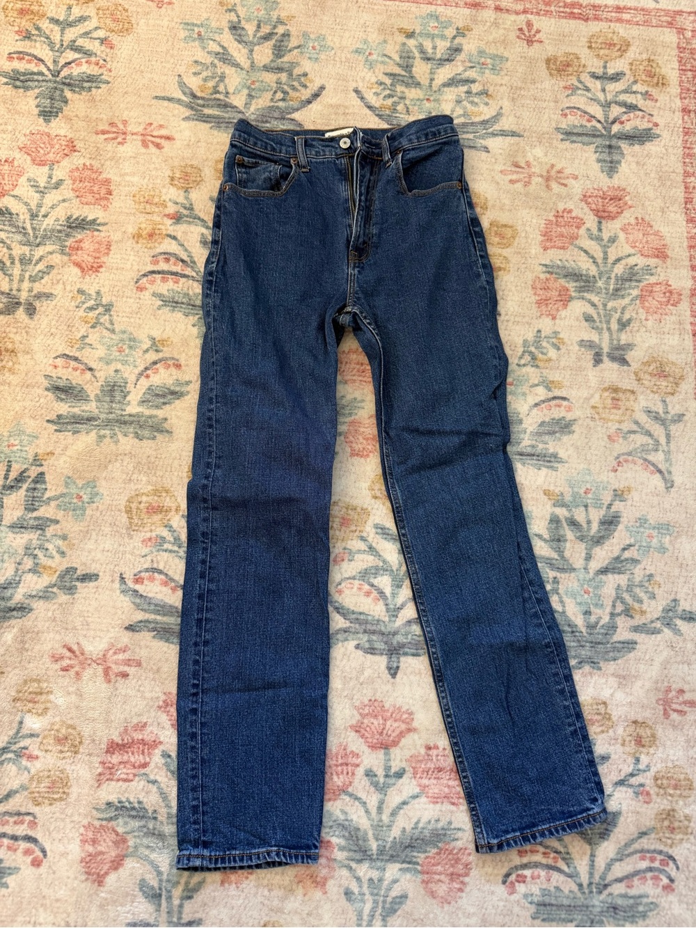 Abercrombie & Fitch Ankle Straight Ultra High Rise Jeans